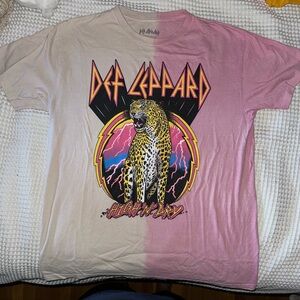 Def Leppard shirt men’s short sleeve tie dye